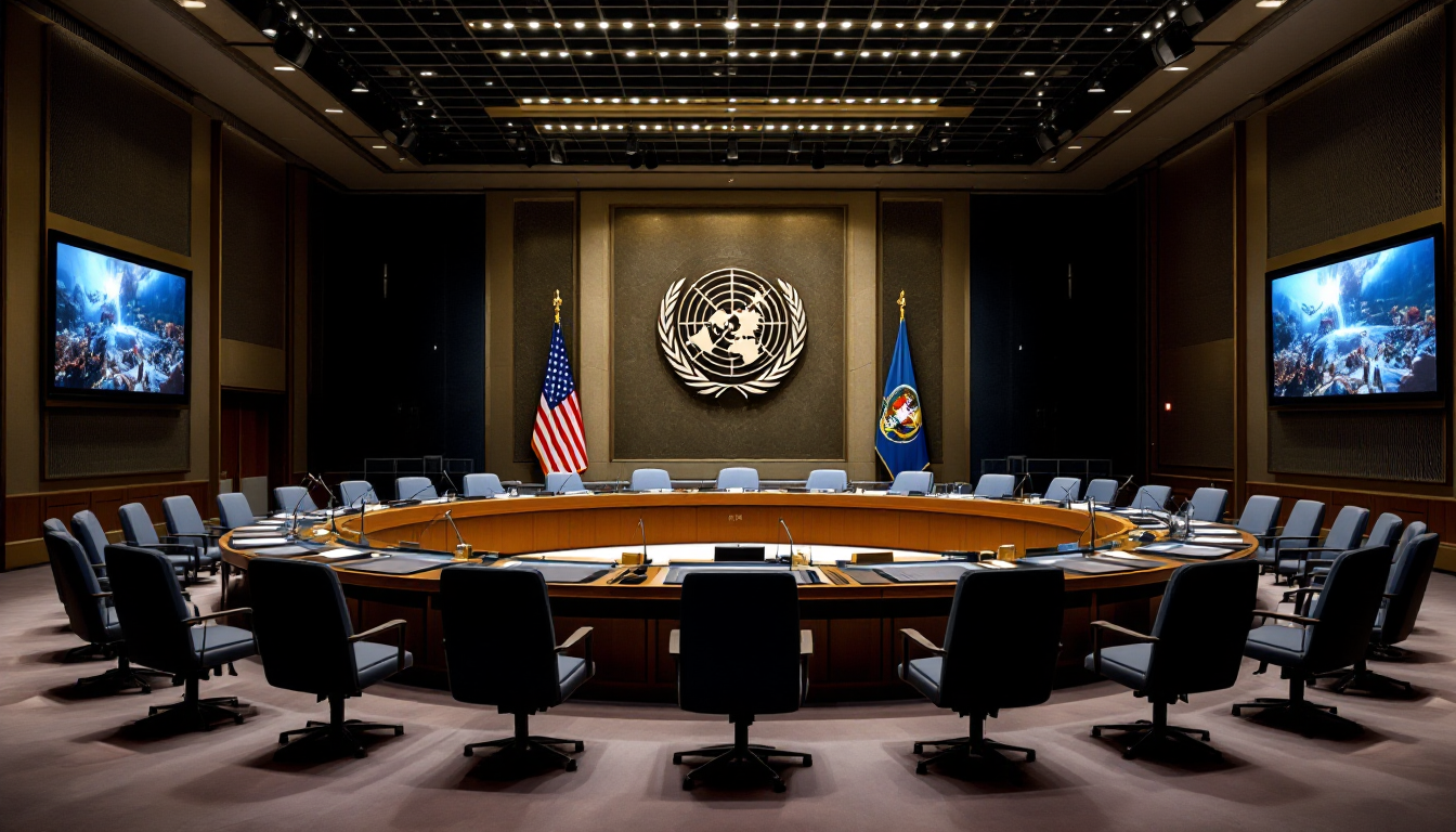 미중 갈등으로 기능 부전 상태에 빠진 유엔과 기후변화 대응에서의 국제기구 역할 대조 이미지