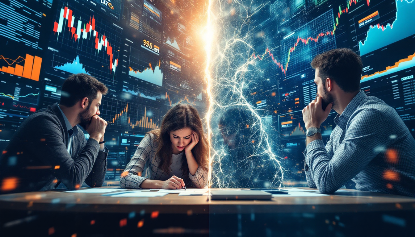 개인 투자자들의 레버리지 투자와 빚투 현상을 나타내는 이미지